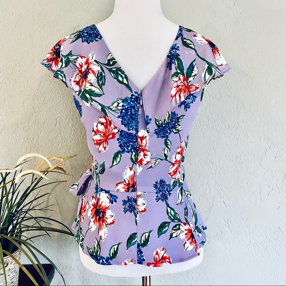 NWT Parker Lais Fleur Ruffle Peplum Blouse, XS - Picture 8 of 14